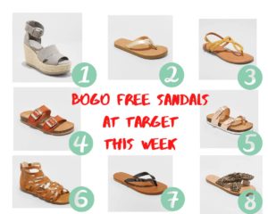 Read more about the article BOGO FREE SANDALS AT TARGET!